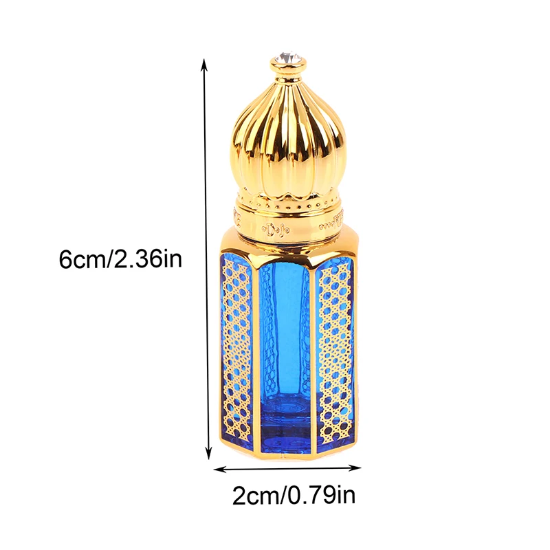 Bouteille d'Huile Essentielle à Enrouler en Verre, Style de Luxe localité, Flcopropriété de sexuellement de Voyage, Iillable au Quotidien, Récipient d'Échdébord, 6ml, 1 Pièce