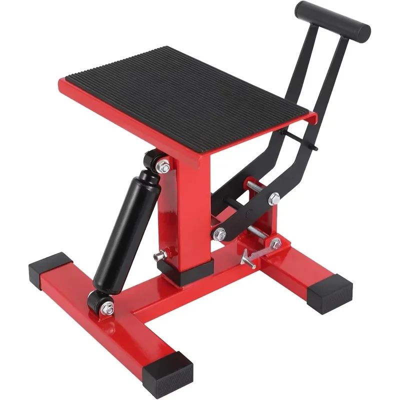 

Adjustable Stainless Steel Motorcycle Repair Rack Universal Hydraulic Steel Jack Lift Stand