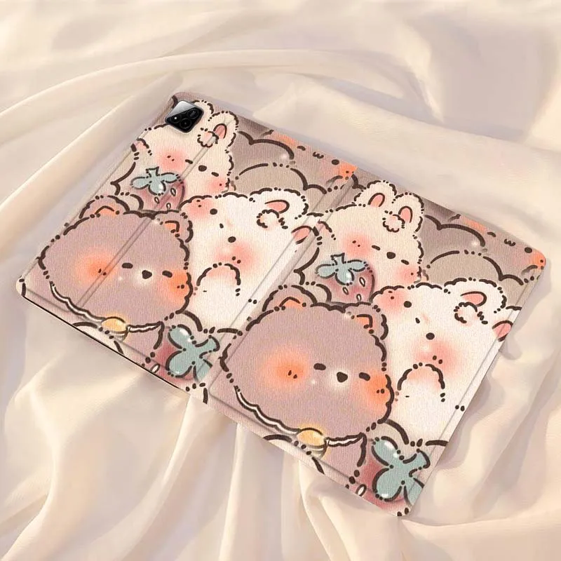 

Cartoon bear pattern For Xiaomi Redmi Mi Pad 4 5 6 7 8 K SE Mini Pro Plus Max 10.1 11.2 inch Tablet Case