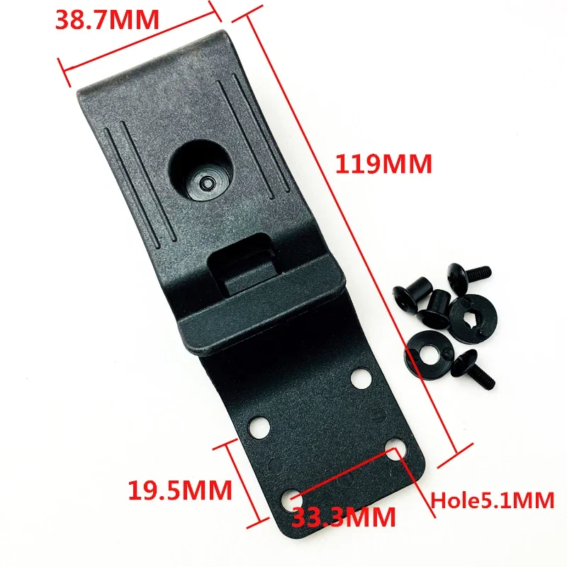 1piece Brand New K Sheath Waist Clip KYDEX Making Scabbard Clip K Sheath Accessories Carry KYDEX Sheath Tool with Two Set Screws