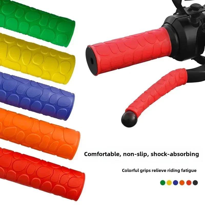 2Pairs Universal Motorcycle Handlebar Grip Brake Clutches Lever Cover Protector Soft Rubber Bar Brake Handle Silicone Sleeve