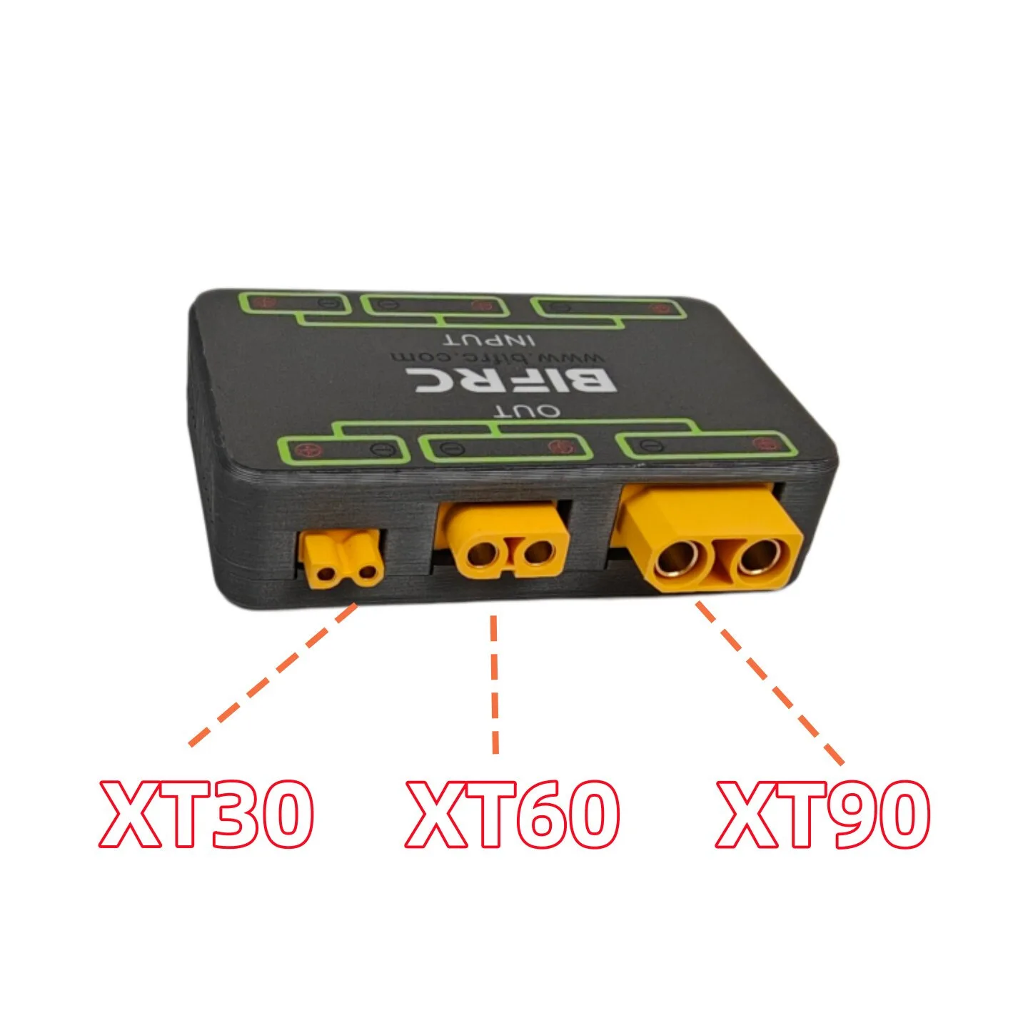 High Current XT90 XT60 XT30 Plug Adapter with One-Key Switch 50A Continuous 100A Peak for RC Drone Battery