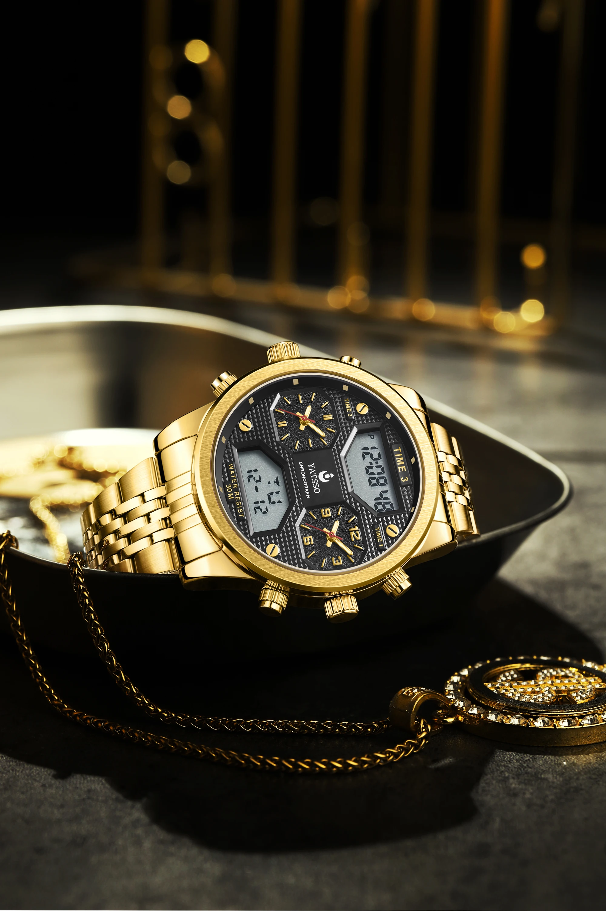 นาฬิกาข้อมือผู้ชายระบบสามระบบ: - Luxury Watch Zone บทวิจารณ์และราคา