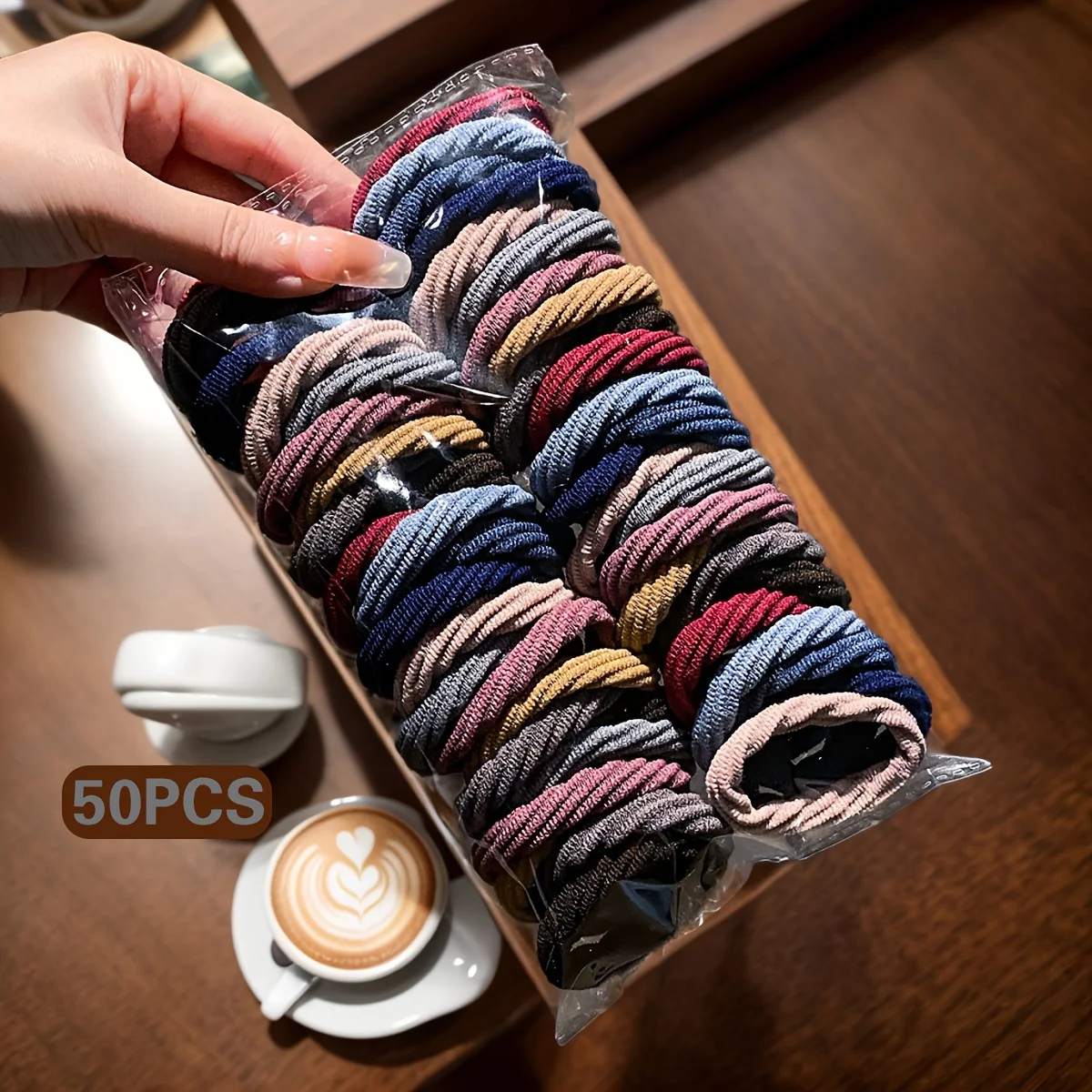 

50 и 100 шт. корейских цветных прочных эластичных утолщенных резинок для волос, аксессуары для волос