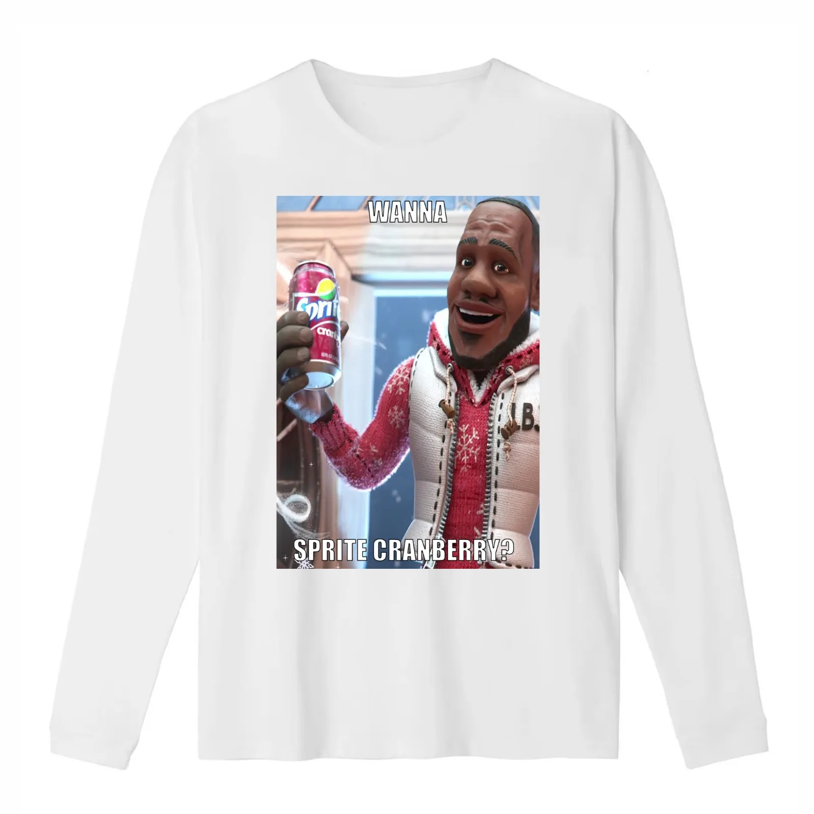 Sprite Cranberry - Wanna Sprite Cranberry? Meme ****TOP ZOZZLE**** T-Shirt Summer Casual Cotton Tee Oversized Streetwear Tops