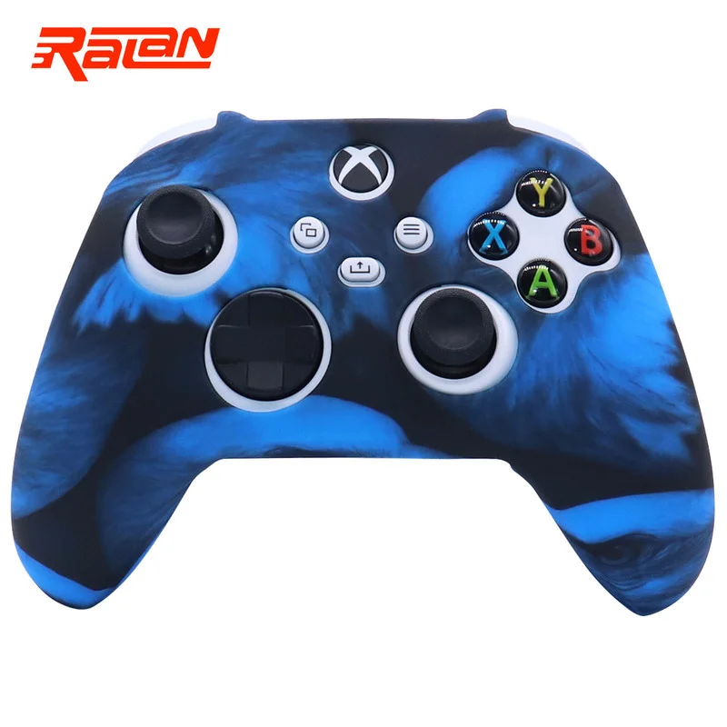 New Silicone Soft Protective Gamepad Cases Game Handle Joystick Cover with Stick Grip  Caps For Xbox Series S/X Controller Skin