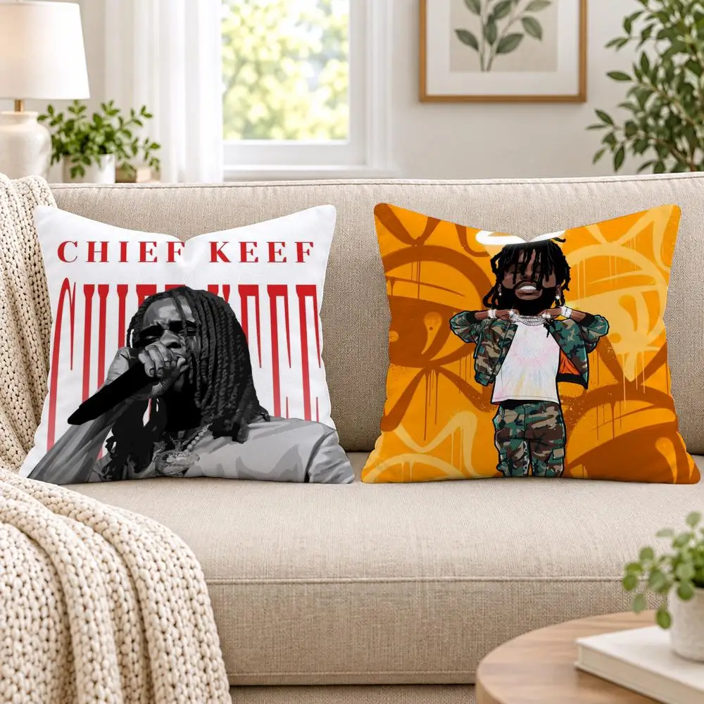 Rapper C-Chief K-Keef Cushion Cover Short Plush Double-Sided Printing Sofa Bedroom Living Room Throw Pillow Cover Home Decor