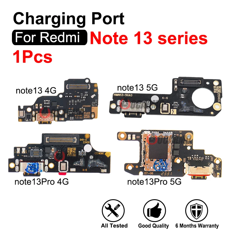 

Для Redmi Note 13 Pro 4G/13pro + 5G устройство чтения SIM-карт, порт зарядки, док-станция, гибкая плата, запасные части для ремонта