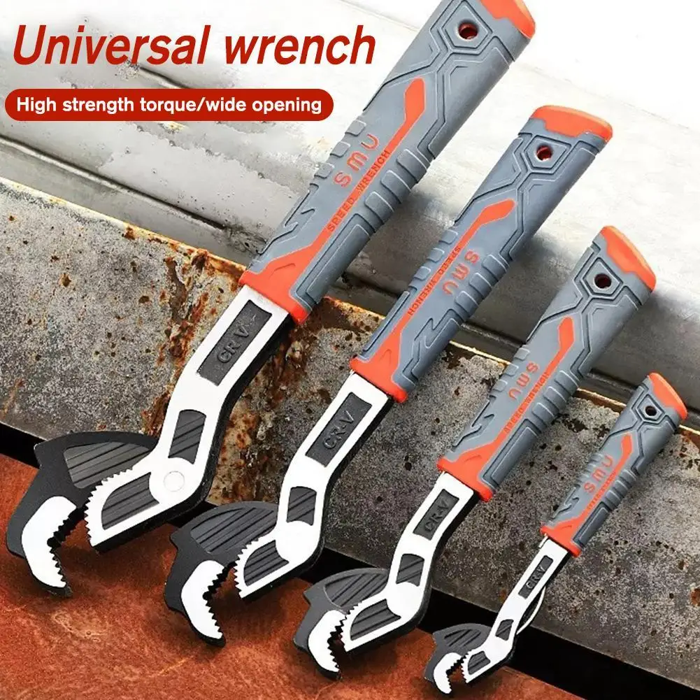 Industrial Grade Multifunctional Self-locking Pipe Wrench Spanner Hand Tool Adjustable Wrench Auto Car Wrench Home Repair Tools