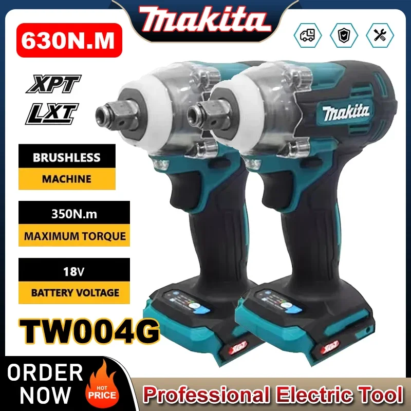 

Makita TW004G 630N.m Brushless Screwdriver Machine Cordless Electric Screwdriver Rechargable Drill Driver For 18V Battery