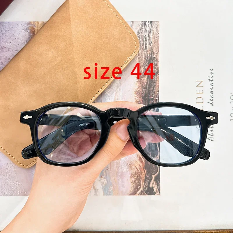 Zephirin size 44 Korean 권지용 G-Dragon Eyeglasses Japan Style Handmade Thick Heavy Acetate Men Classical Glasses with Case