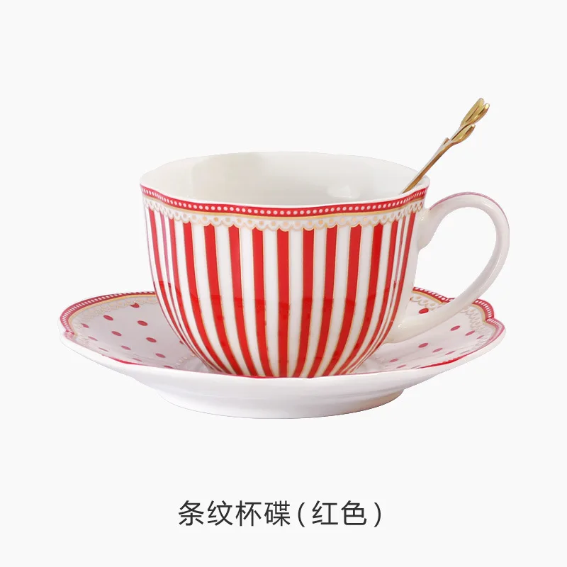 Striped Dot Ceramic Espresso Coffee Cup Tea Milk Drinking Cups with Handle Mug for Office Novelty Gift With Original Box