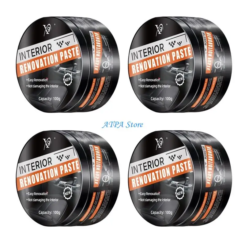 U13C Car Interior Plastic Parts Renovation Coating Revitalizing Coating Paste 100g
