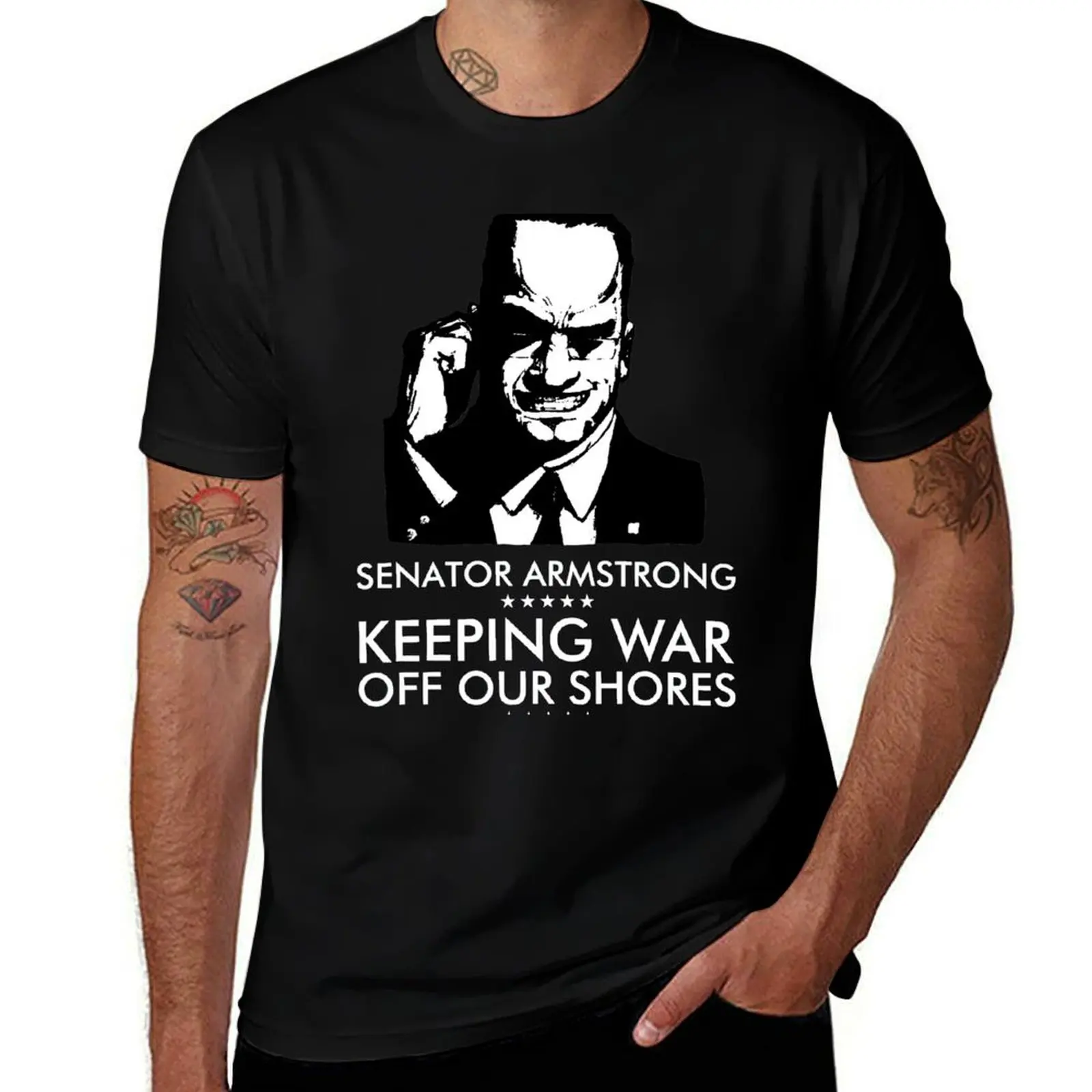 

Senator Armstrong Presidential Campaign - Metal Gear Rising: Revengeance T-Shirt t shirts for man graphic vintage