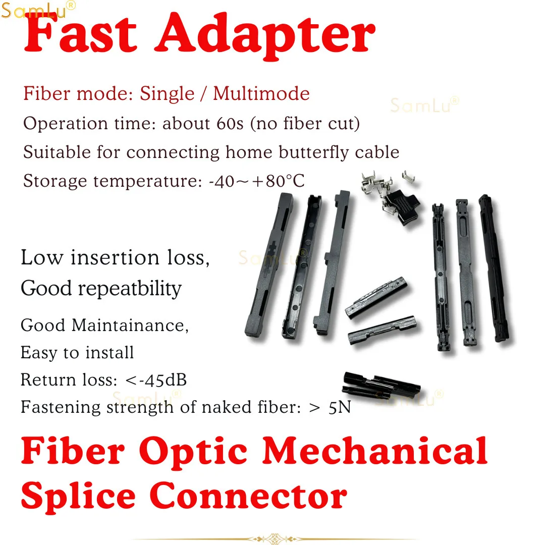 

L925BP Drop Cable FTTH Fiber Optic Mechanical Splicer Fast Connector Upgrade Flexer Butt Cold Splice Bare Fiber