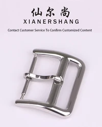 XIANERSHANG Top Custom H-ermes Watch Clasp 20MM 17MM 14MM 12MM Belt Buckle Stainless Steel Polished Pin Buckle Watch Accessories