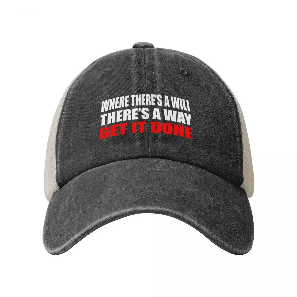 Where there’s a will, there’s a wayGet it done Baseball Cap beach hat Thermal Visor Men's Hats Women's