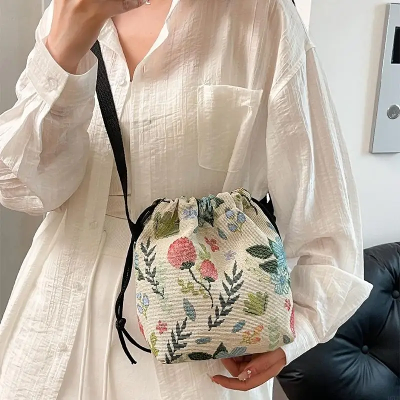 Túi đi làm đa năng lấy cảm hứng retro Thiết kế vải thiết kế nội thất nội thất rộng rãi văn phòng thông thường sử dụng H7EF