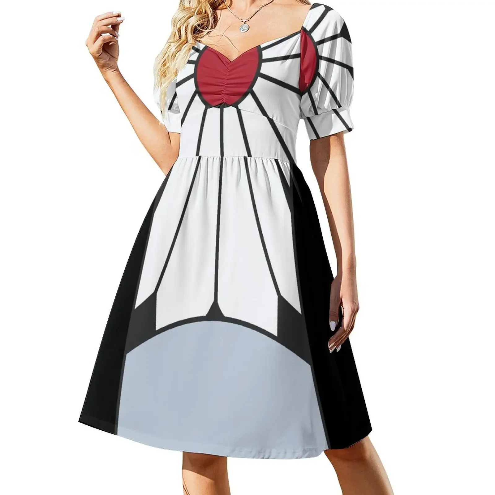 

Hanafuda Earrings Aesthetic Design Short-Sleeved Dress dresses for official occasions Woman fashion Dress