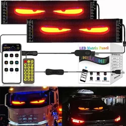 Dynamic Devil's Eye Truck Windshield Scrolling Advertising APP Bluetooth Control Automotive DIY LED Matrix Pixel Board Remote