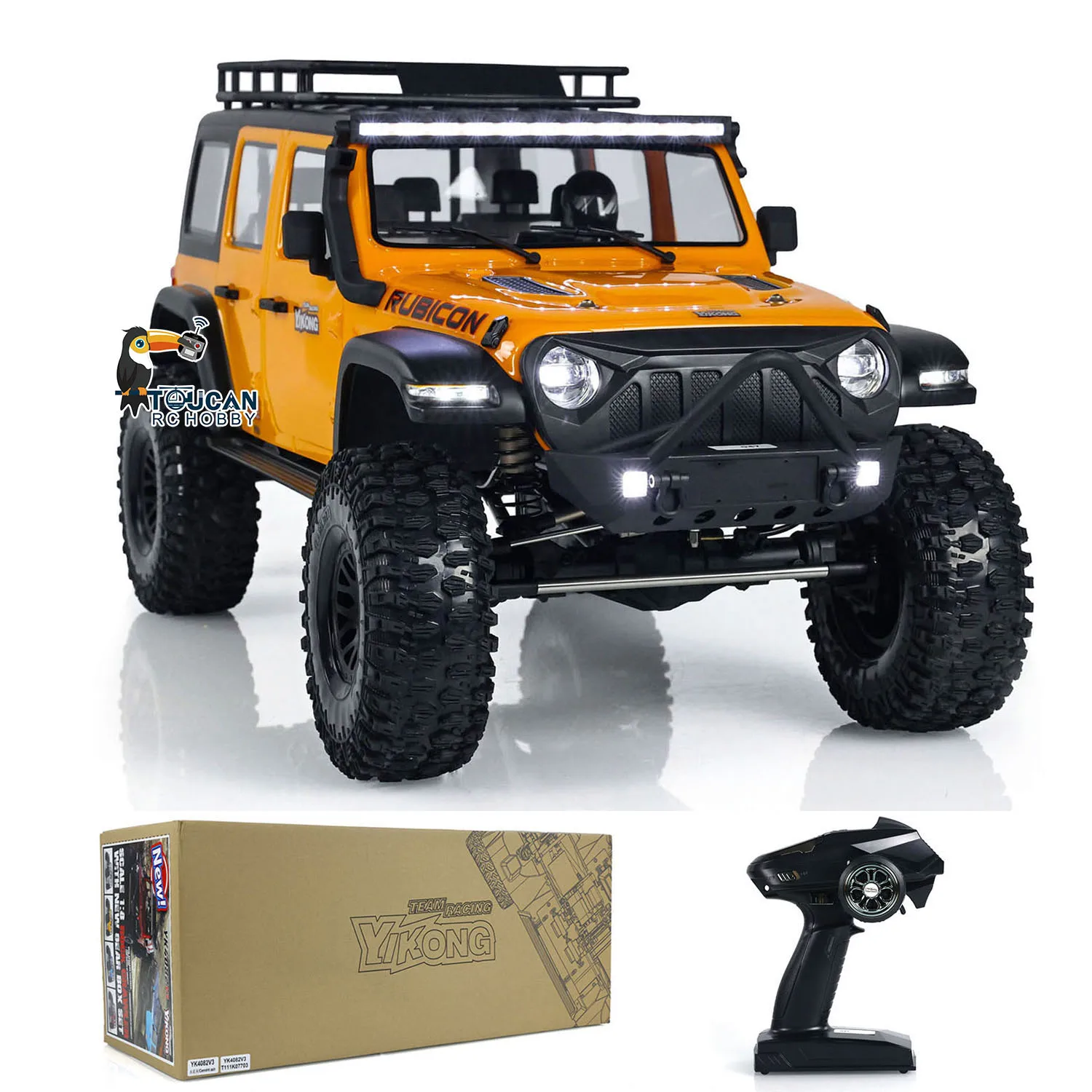 1/8 4x4 YIKONG YK4082 V3 VER RC Off-road Vehicles Radio Control Painted Finished Rock Crawler Cars Model Light for Toys Boys