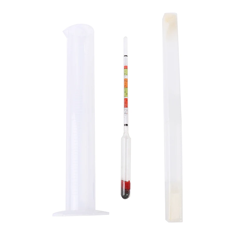 3Pcs/set Triple Scale Hydrometer For Home Brew Wine Beer Cider Alcohol Testing 3 Scale Hydrometer Wine Sugar Meter Gravity Test