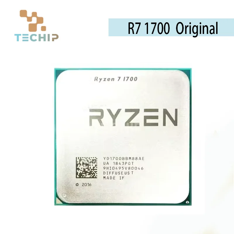 Ryzen 7 1700 R7 1700 3.0 GHz Eight-Core Sixteen-Thread CPU Processor 65W YD1700BBM88AE Socket AM4