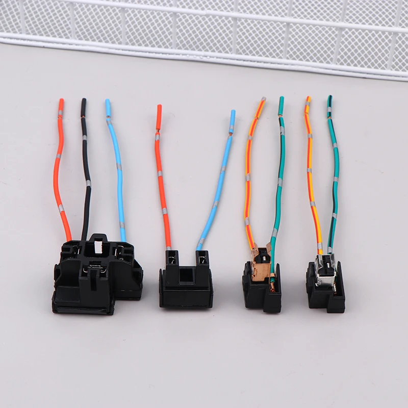 New 2Pcs Headlight Lamp Bulb Socket Wiring Harness Connector Plug Adapter Line For H1 H7 H4 Bulb Car Headlight Connection Plugs - view 5