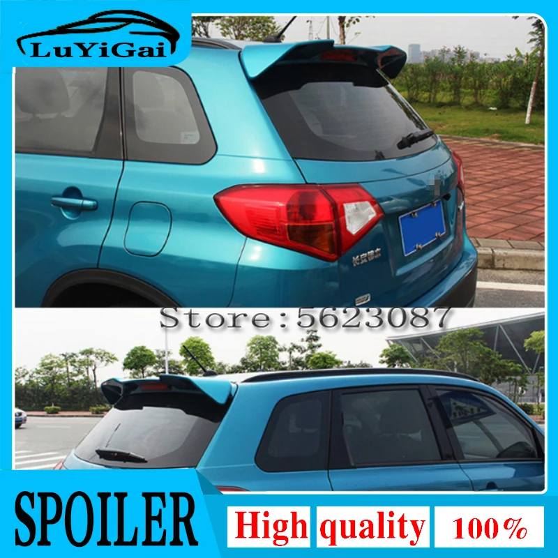 Dla SUZUKI VITARA Spoiler 2014-2017 VITARA SPOILER wysokiej jakości ABS materiał tylny spojler samochodu podkład kolor tylny Spoiler