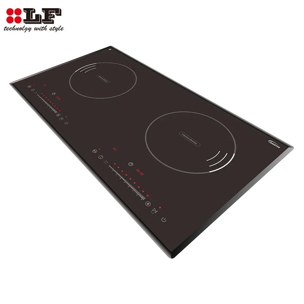 Portable Double Dual Induction Cooktop 2 Burner, Two Burner Induction Cooktop Stovetop Hot Plate Countertop Burner Cooker