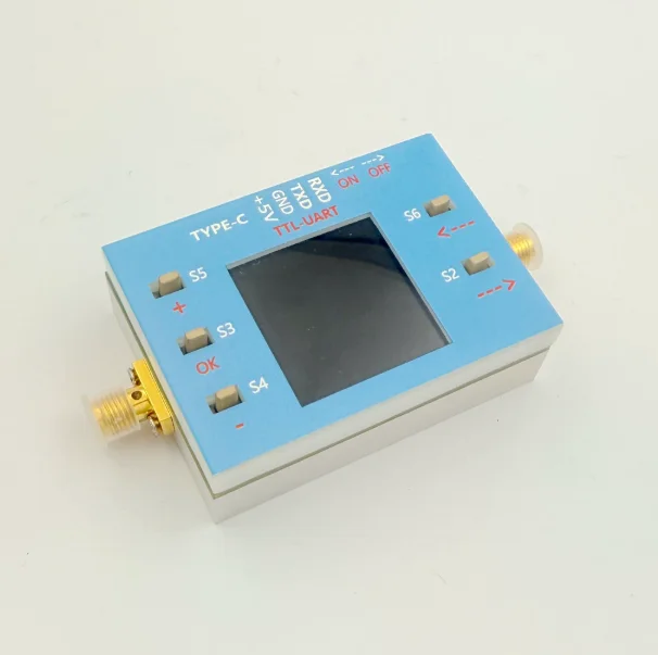 10M-6G high-precision 0.1DB digital programmable radio frequency attenuator 30DB TFT display, support communication