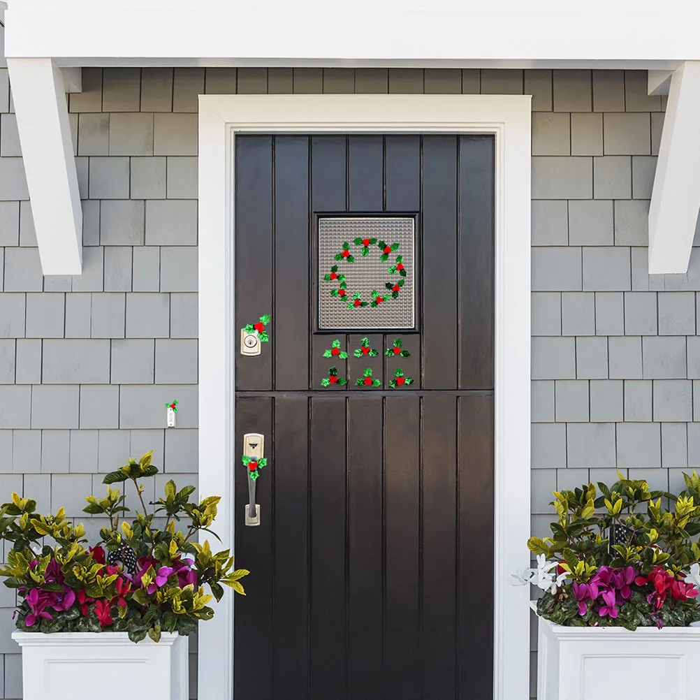 

100Pcs Leaf Accessories Cloth Art Decoration Christmas DIY Party Window Ornament Craft Material for Home Door Wall