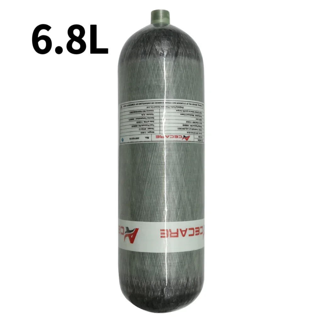ACECARE 4500Psi 300Bar 6.8L Carbon Fiber Cylinder HPA Tank Diving Bottle Fill Station Valve Charging Regulator Valve M18*1.5 view 2