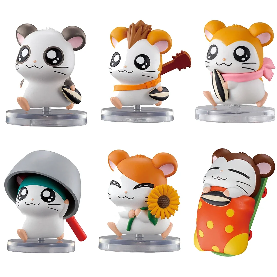 Bandai Gashapon Hamtaro Step By Step Stand in Line March in Procession Festival Gifts 2/3 Round Action Figures Model Kids Toy