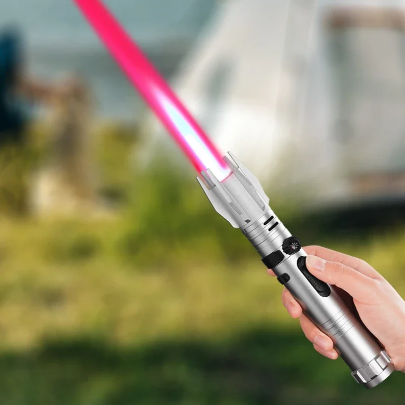 Metall Lichtschwert Gas feuerzeug leistungs starke rote Flamme Turbine Jet Fackel Außen kompass wind dichtes Feuerzeug Barbecue Schweißen Zigarren werkzeug