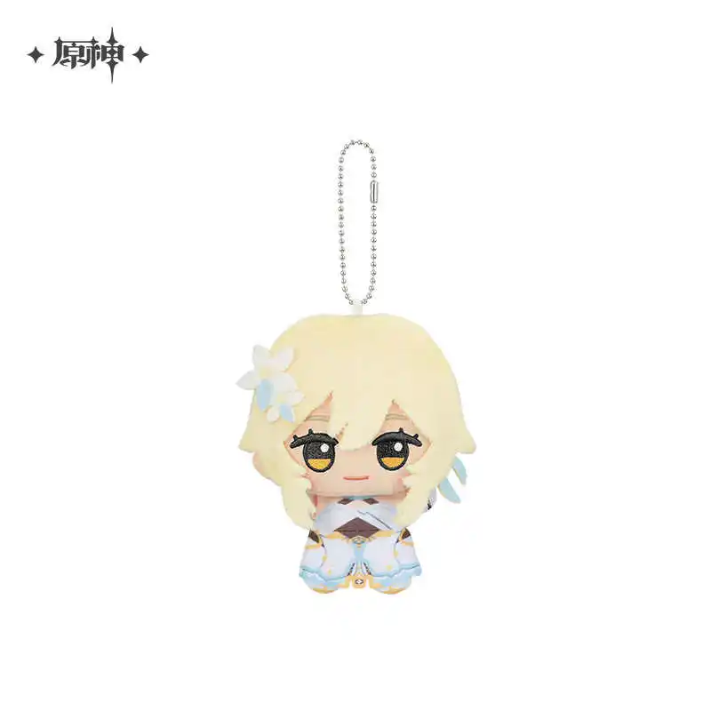 Genshin Impact Lumine Kaeya Diluc Venti Aether Stuffed 12cm Plushies Plush Doll Clothes Bag Pendant Keychain Anime Toy Kids