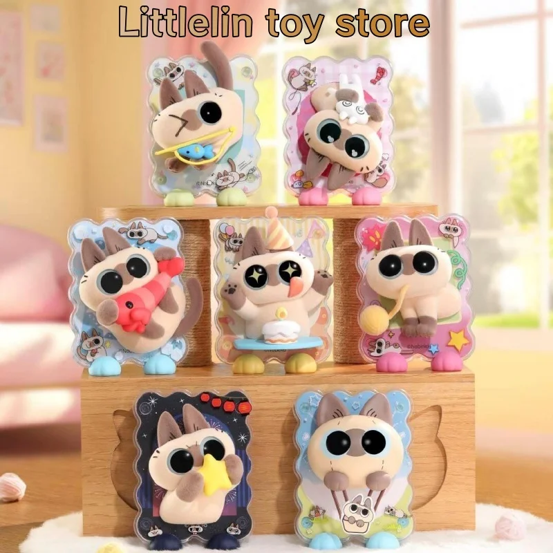 

Genuine Azukisan’S Healing Moment Series Blind Box Siamese Cat 3d Refrigerator Magnet Peripheral Ornament Toys Mystery Box Gift