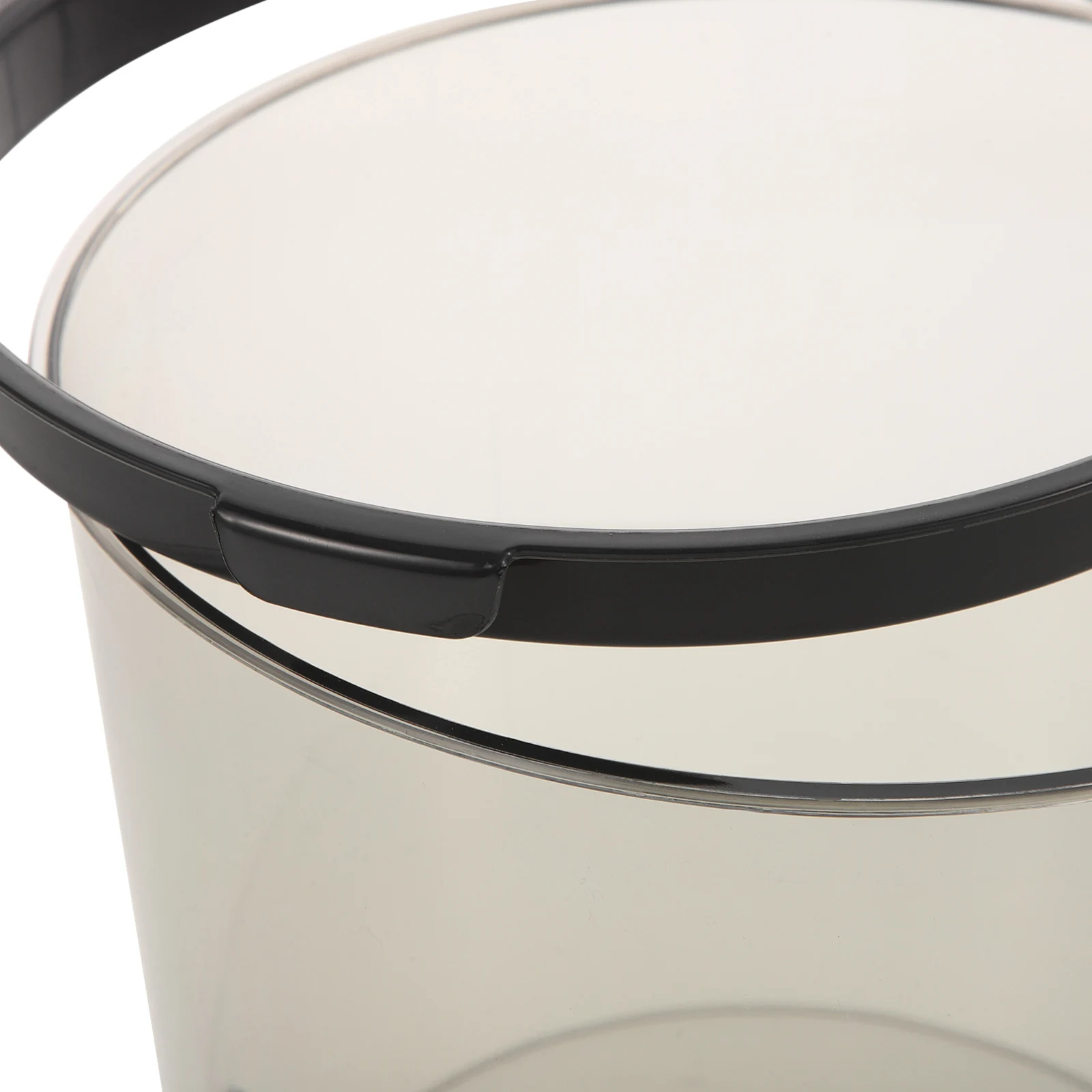 

Desktop Trash Can Small Size Transparent Grey Kitchen Wastebasket Office Bedroom Garbage Bin Plastic Waste Basket For Home