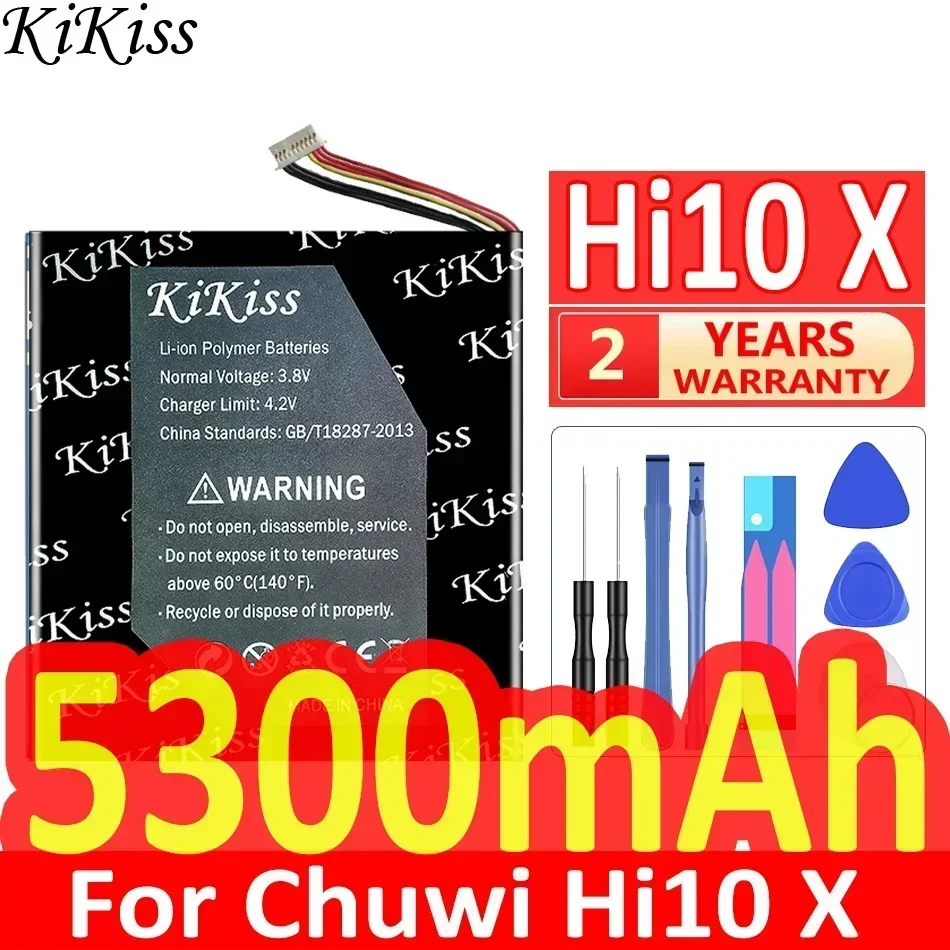 KiKiss Battery 5300mAh For Chuwi Hi10 X Tablet PC Accumulator 7-Wire Plug Tool