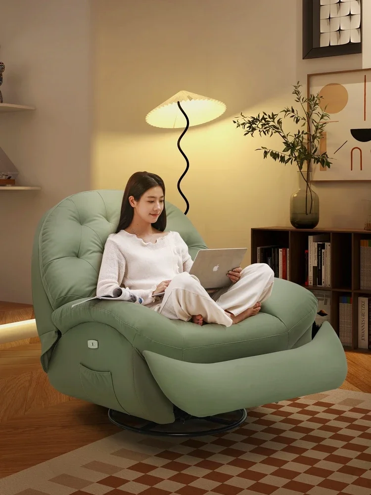 First Class Space Massage Armchair Multifunctional Rocking Chair Adult Bedroom Lazy Computer Couch Single Electric Lying Chair