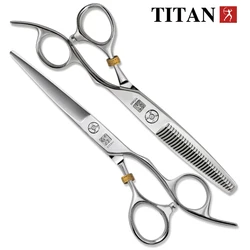 TITAN Professional Hairdressing Scissors Barber Scissors cutting thinning scissors hair shear 6inch 6.5inch Japan 440C steel
