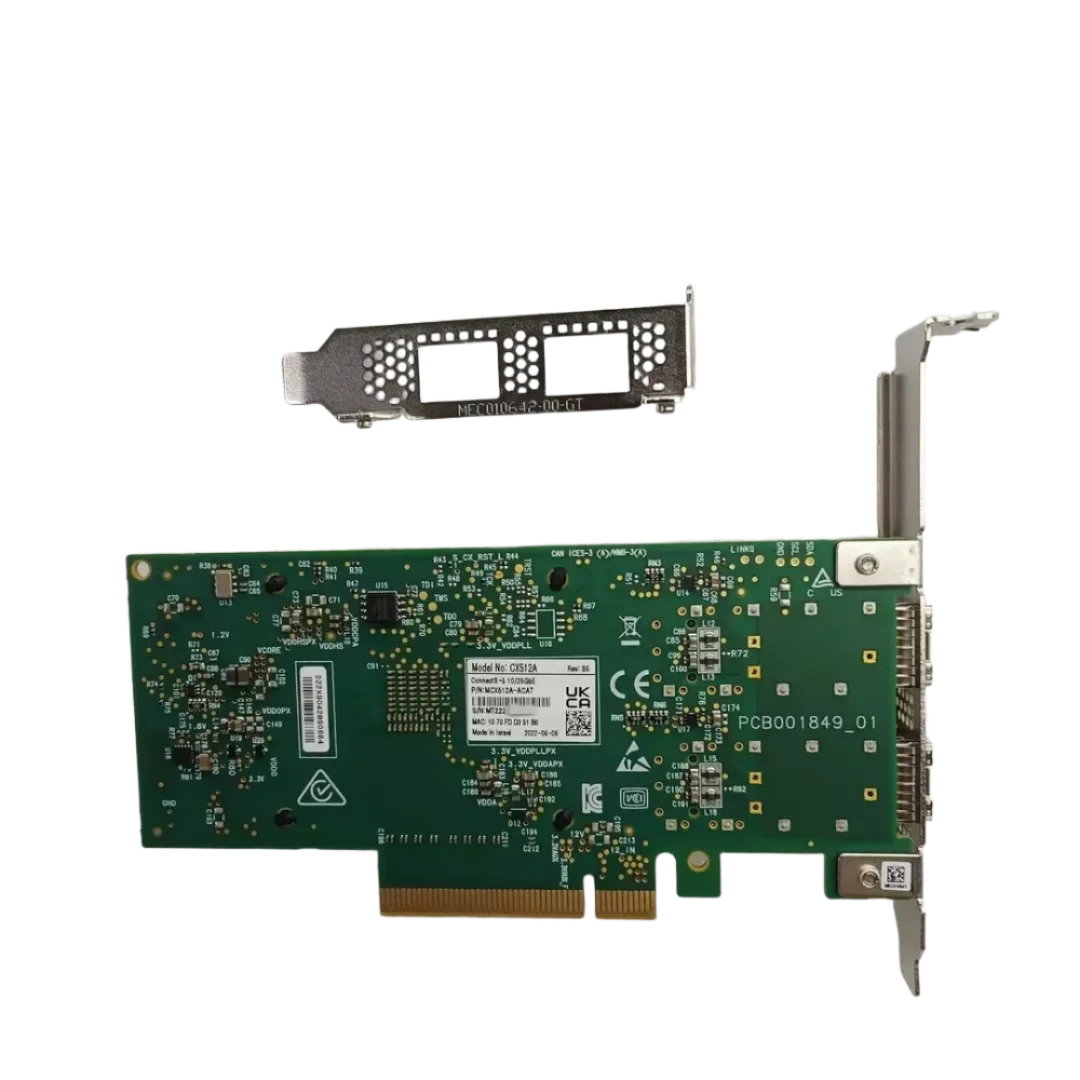 Mellanox Connectx-5 MCX512A-ACAT PCIe 3.0 X 8 Dual Port Server Adapter 10/25Gbe SFP28 NIC with Products in Stock