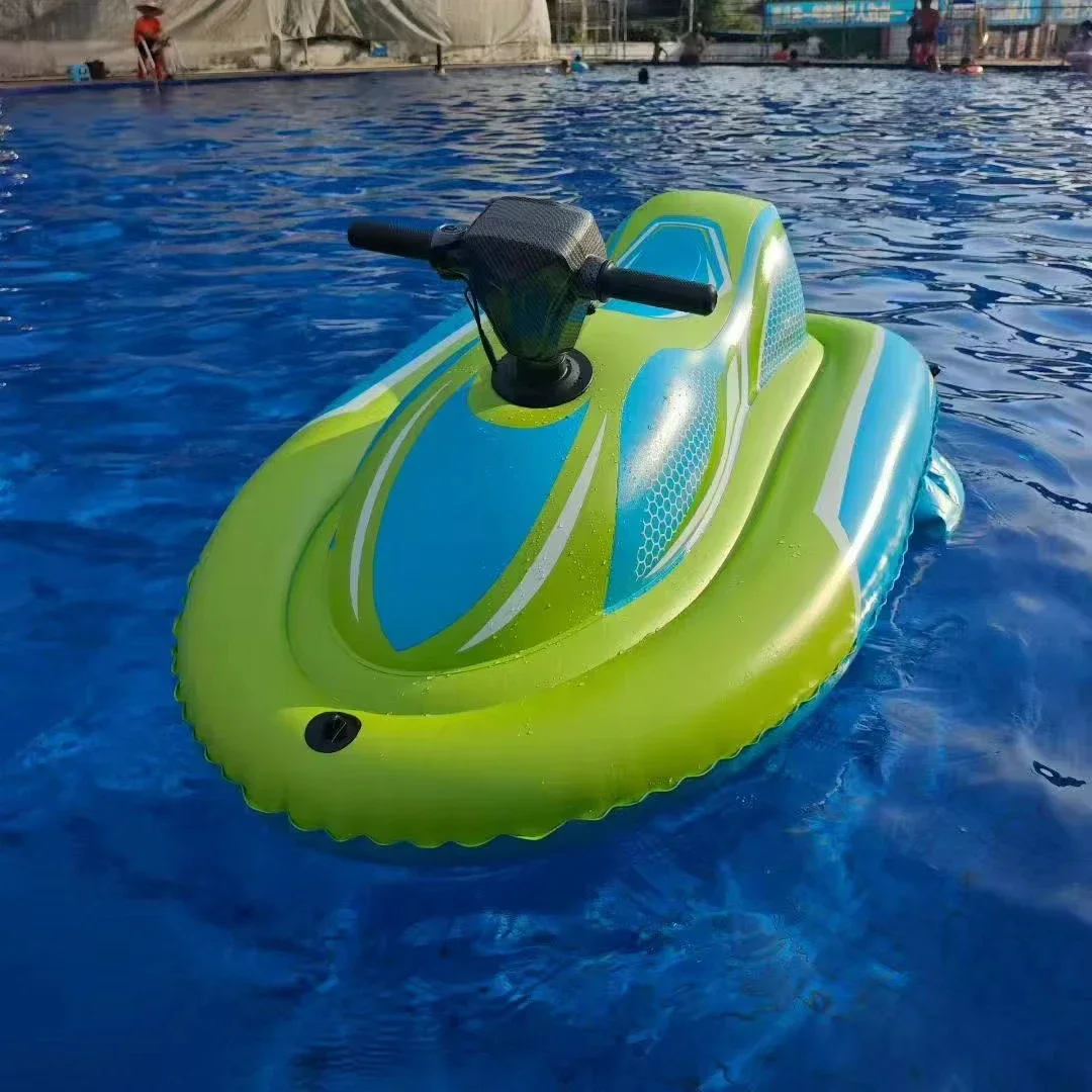2025 hot sale Pvc Inflatable Aqua Cruise Motorized Inflatable Ride-on for Kids Inflatable Power Ride Motorboats