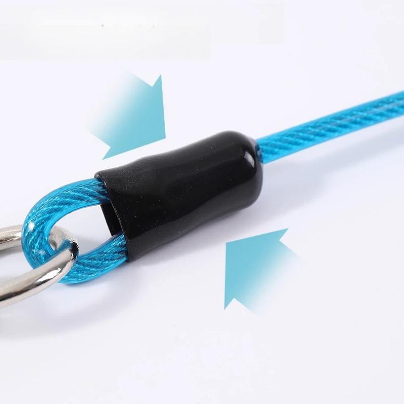 حبل جر معدني جديد للكلاب الأليفة مضاد للعض ومتين مناسب للكلاب من جميع الأحجام مستلزمات المشي في الهواء الطلق للحيوانات الأليفة #2