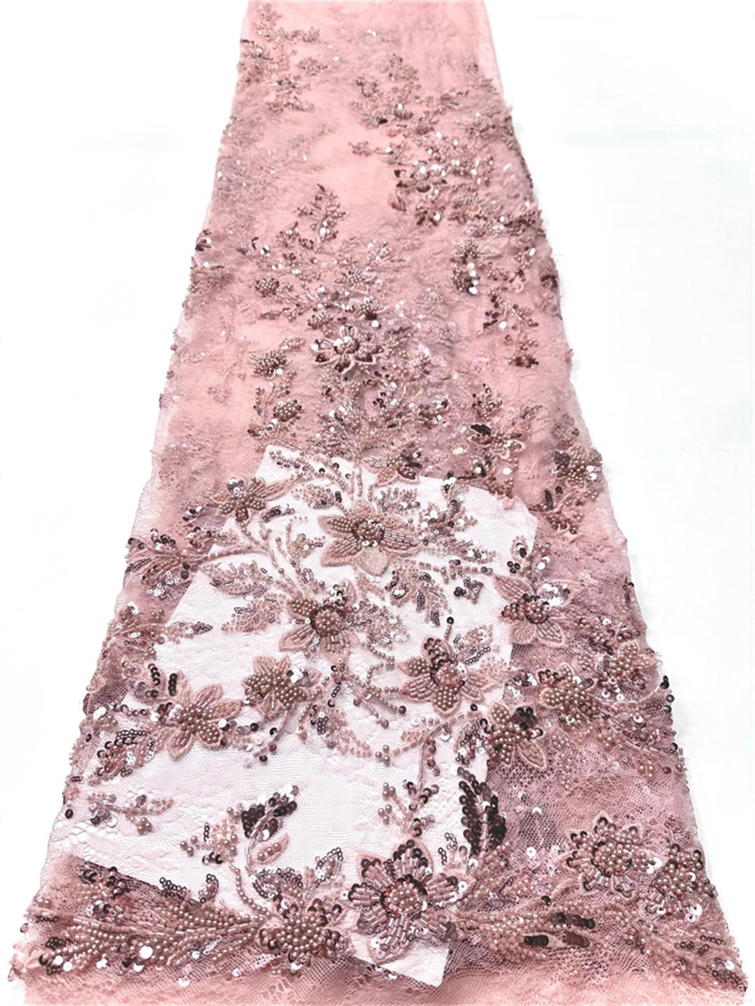 

Зеленая нигерийская роскошная сетчатая кружевная ткань с блестками, 2022, высокое качество, африканские бусины, кружево, французское французское платье для женщин, шитье свадебных платьев