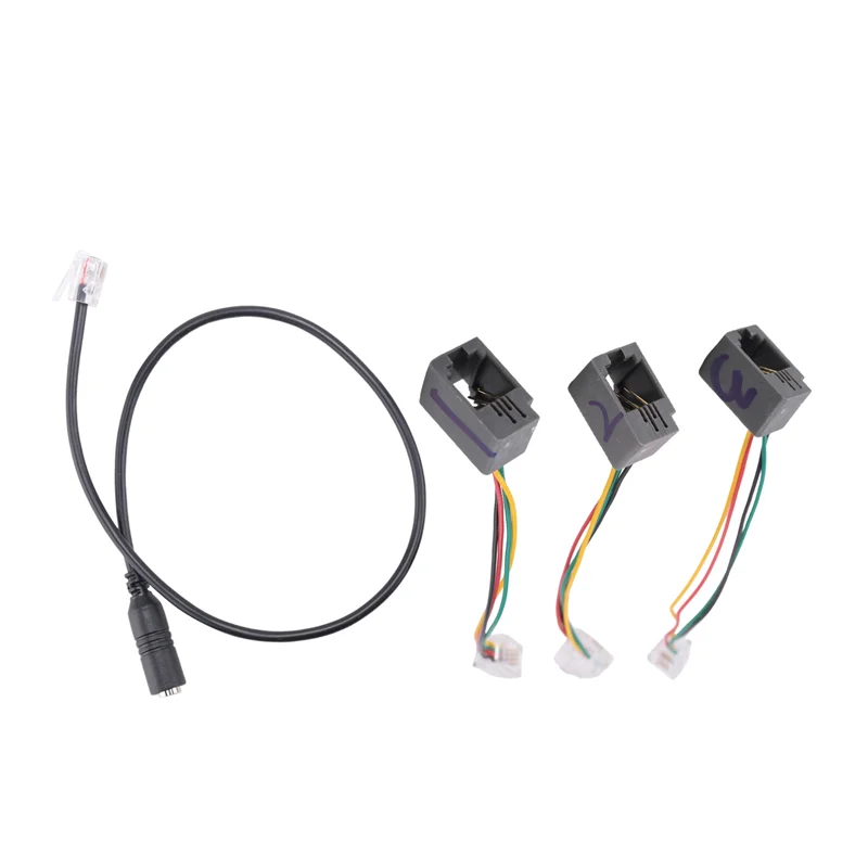 كابل ABGN 4P4C RJ9، سماعة رأس للهاتف الذكي 3.5 ملم إلى كابل محول RJ9، محول كابل محول لهواتف IP والهاتف وبلنتر