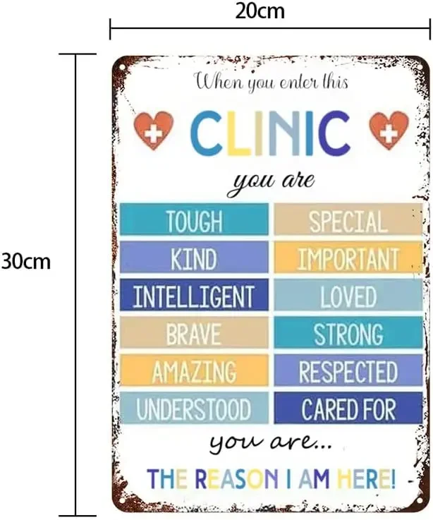 Health Office Poster Pediatric Clinic Decor Printable Health Room When You Enter This Clinic Sign School Nurse Gift