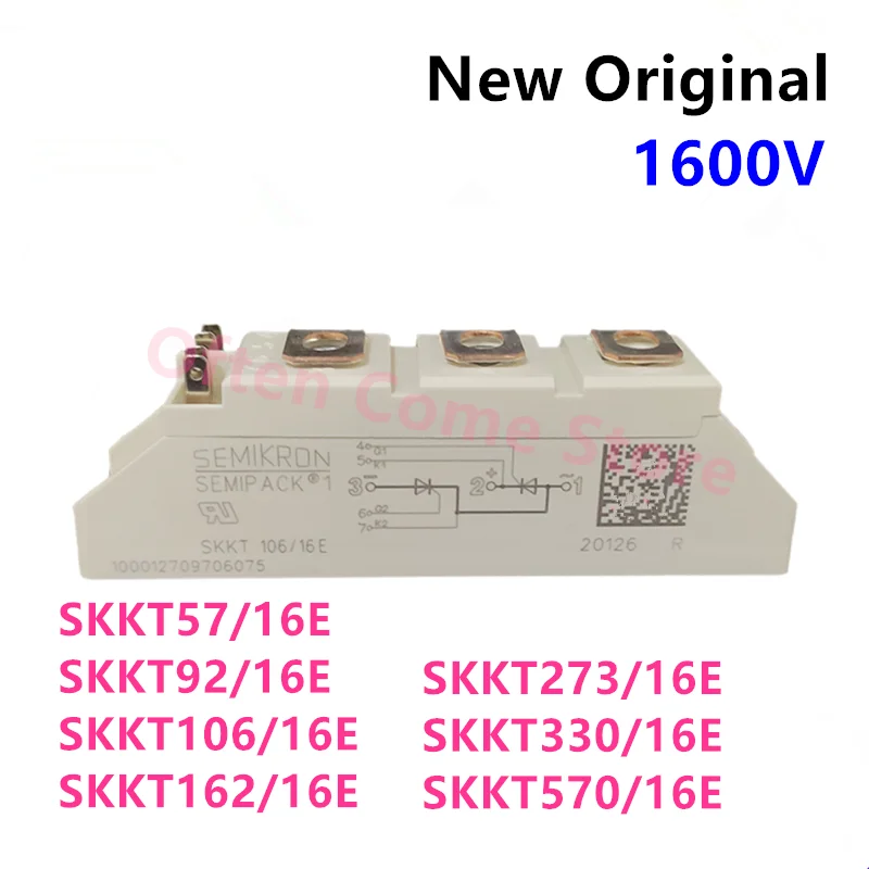 Módulo de Tiristor Skkt106 16e Skkt57 16e Skkt92 16e Skkt162 273 330 570 Skkt 106 16e 1600v 106a Igbt Novo