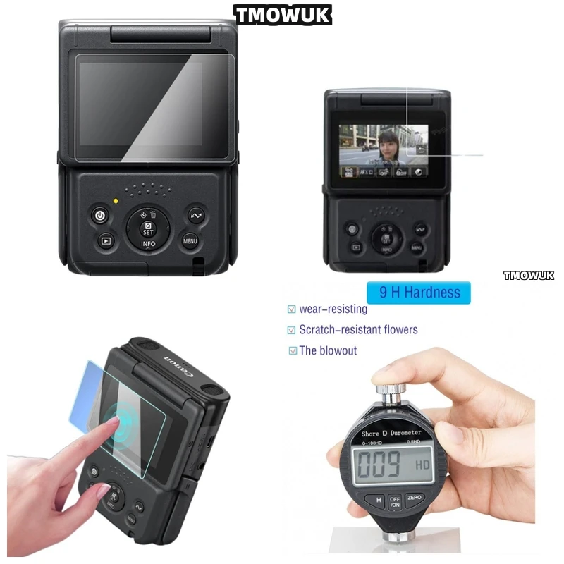 

For Canon Powershot V10 Vlog Equipment, Full Cover Hard Tempered Glass Protector For LCD Display, HD Film Accessories