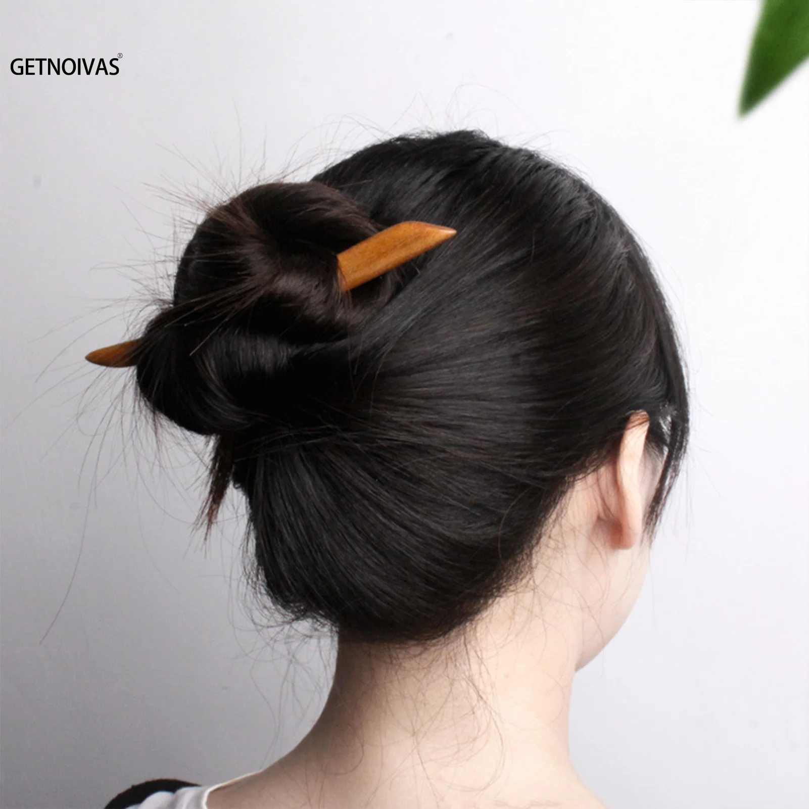 Retro Vintage Hairpin Chinese Style Natural Wooden Hairpins Hair Stick Handmade Hair Sticks Women Headpiece Hairwear Headdress